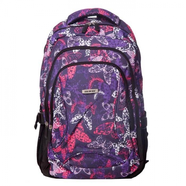 rucsac papillon gri mov lamonza