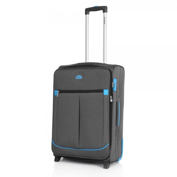 troler lamonza dortmund 63 cm gri albastru